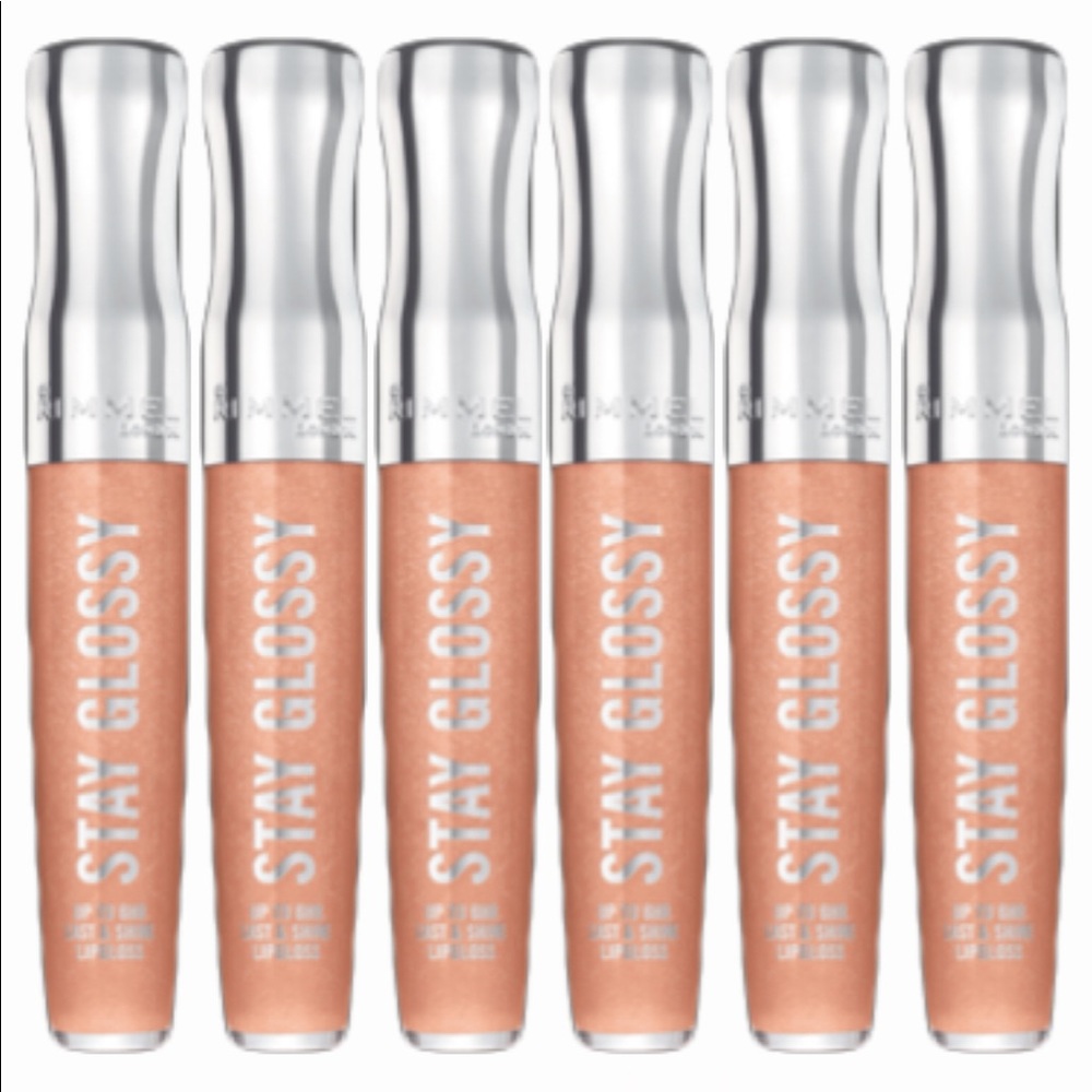 6X Rimmel London Stay Glossy Lip Gloss 122 All Nighter